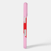 Coques Case-Mate iPhone Coeur rouge avec je t’aime-text sur arrière - plan (Verso / Droite)