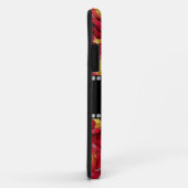 Coques Case-Mate iPhone Coeur rouge monogramme (Dos/Droite)