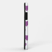 Coques Case-Mate iPhone Coeur scintiller rose roses vifs (Dos/Droite)