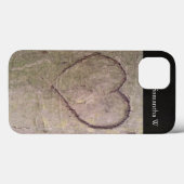 Coques Case-Mate iPhone Coeur sculpté dans un arbre (Verso (horizontal))
