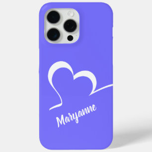Coque iPhone 15 Pro Max Coeur stylisé personnalisées nom et des boîtiers d