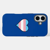 Coques Case-Mate iPhone Coeur Trans Pride (Verso (horizontal))