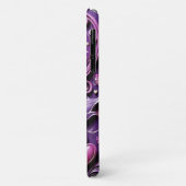 Coques Case-Mate iPhone Coeur violet romantique moderne (Dos/Gauche)