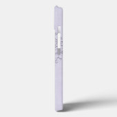 Coques Case-Mate iPhone CoeurChic Lavender lin Damask coeur (Verso / Gauche)