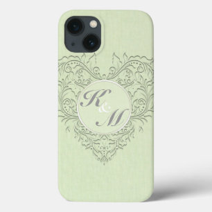 Etui iPhone Case-Mate CoeurChic Lime Vert lin Damas Coeur