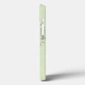 Coques Case-Mate iPhone CoeurChic Lime Vert lin Damas Coeur (Verso / Gauche)
