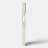 Coques Case-Mate iPhone CoeurChic Lime Vert lin Damas Coeur (Verso / Droite)