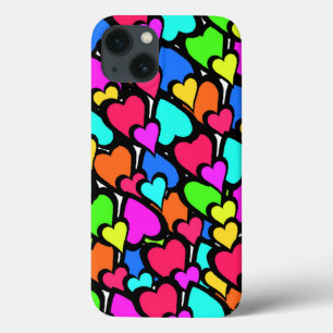 iPhone 13 Coque Coeurs 2011
