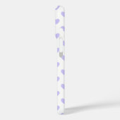 Coques Case-Mate iPhone Coeurs à points Polka violet (Verso / Gauche)