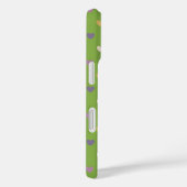 Coques Case-Mate iPhone Cœurs à pois sur fond de verdure verte (Verso / Droite)