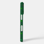 Coques Case-Mate iPhone Cœurs à pois sur fond vert forêt (Verso / Droite)