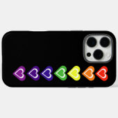 Coques Case-Mate iPhone Cœurs arc-en-ciel (Verso (horizontal))