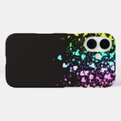 Coques Case-Mate iPhone cœurs arc-en-ciel (Verso (horizontal))