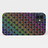 Coques Case-Mate iPhone Coeurs arc-en-ciel (Dos (Horizontal))