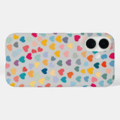 Coques Case-Mate iPhone Coeurs arc-en-ciel Pastel (Verso (horizontal))