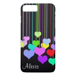Coque Case-Mate Pour iPhone Coeurs balançants sur le noir