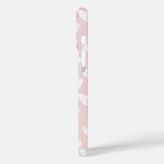 Coques Case-Mate iPhone Coeurs blancs roses (Verso / Gauche)