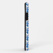 Coques Case-Mate iPhone Coeurs bleus avec ailes (Dos/Droite)