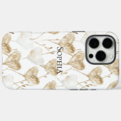 Coques Case-Mate iPhone Coeurs Boho de crème Brown (Verso (horizontal))