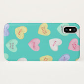 Coques Case-Mate iPhone Coeurs bonbons de Saint-Valentin classiques sur Tu (Dos (Horizontal))