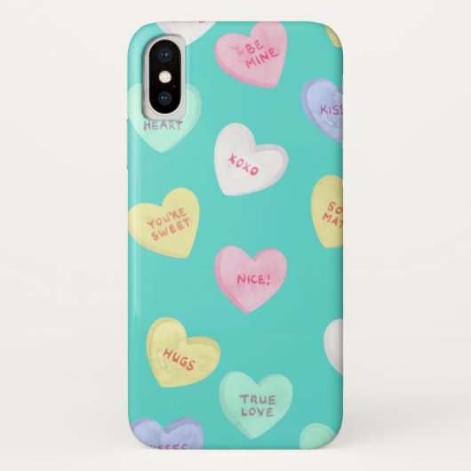 Coques Case-Mate iPhone Coeurs bonbons de Saint-Valentin classiques sur Tu (Dos)