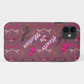 Coques Case-Mate iPhone "Coeurs cas de téléphone dans mouvement" (Dos (Horizontal))