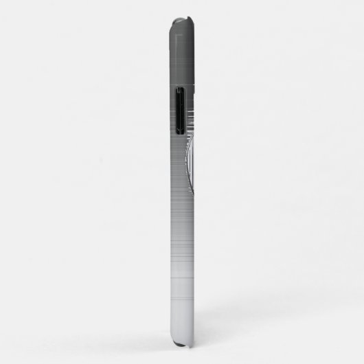 Coques Case-Mate iPhone Coeurs chromés polis (Dos/Droite)