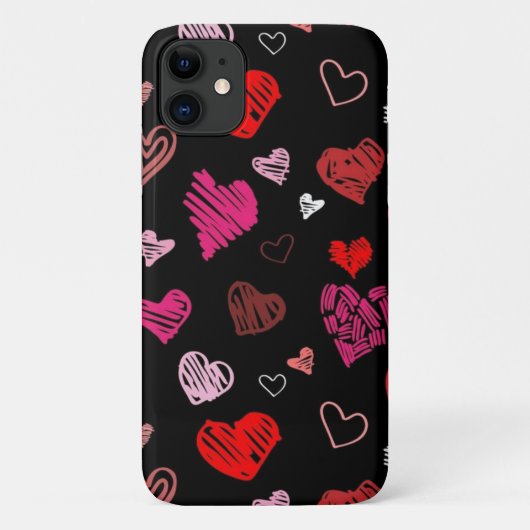 Coques Case-Mate iPhone COEURS colorées (Dos)