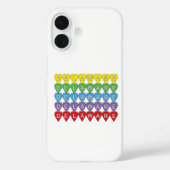 Coques Case-Mate iPhone Coeurs colorés du Delaware (Verso)