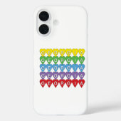 Coques Case-Mate iPhone Cœurs Colorés Géorgie (Verso)