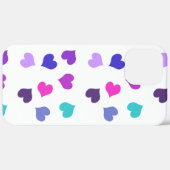 Coques Case-Mate iPhone Coeurs colorés mignons (Verso / Droite)