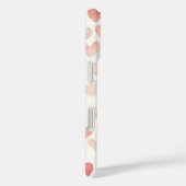 Coques Case-Mate iPhone Cœurs Crème Rose (Verso / Droite)