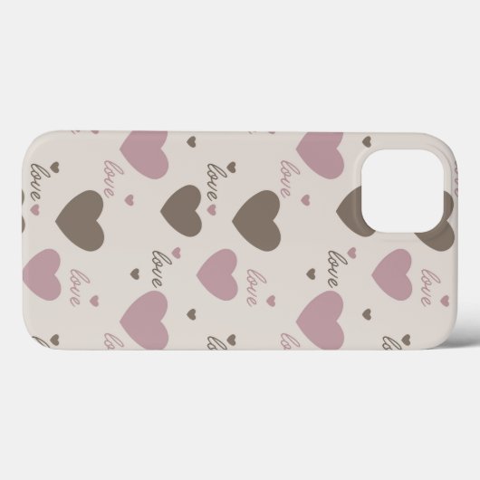 Coques Case-Mate iPhone Coeurs d'amour (Verso (horizontal))