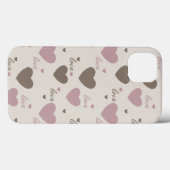 Coques Case-Mate iPhone Coeurs d'amour (Verso (horizontal))