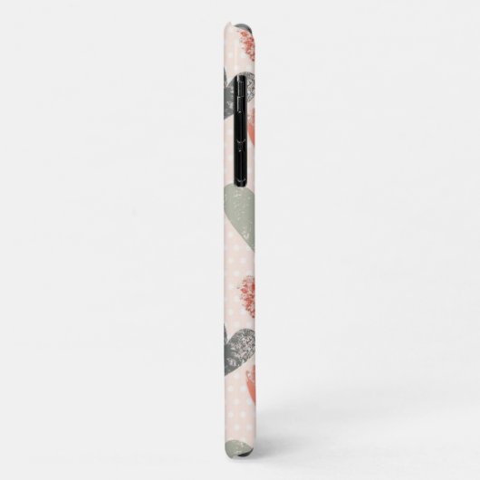 Coques Case-Mate iPhone COEURS D'Aquarelle (Dos/Gauche)