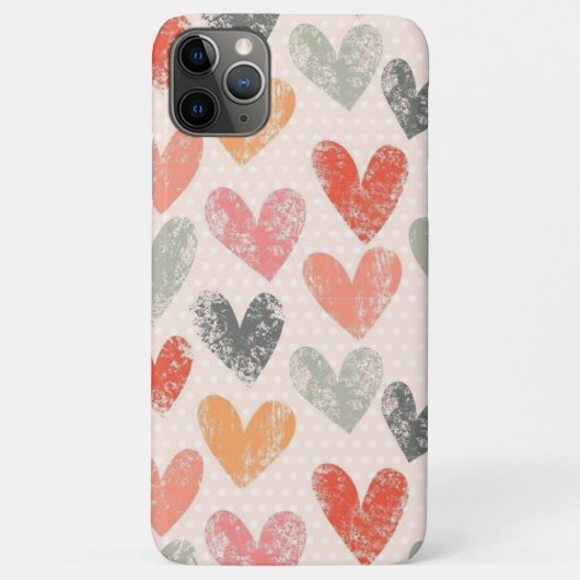 Coques Case-Mate iPhone COEURS D'Aquarelle (Dos)