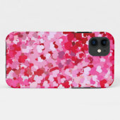 Coques Case-Mate iPhone Cœurs de confettis roses (Dos (Horizontal))