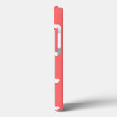Coques Case-Mate iPhone Coeurs de corail mignon Saint Valentin Motif (Verso / Gauche)