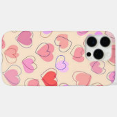 Coques Case-Mate iPhone Coeurs de dessin (Verso (horizontal))