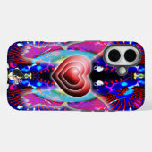 Coques Case-Mate iPhone Coeurs De Glys Tough (Verso (horizontal))