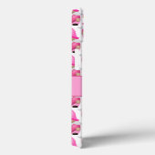 Coques Case-Mate iPhone Cœurs de gnomes roses monogramme bois mignon (Verso / Droite)