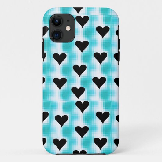 Coques Case-Mate iPhone Coeurs De Noir (Dos)