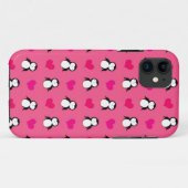 Coques Case-Mate iPhone Coeurs de pingouin rose mignon motif (Dos (Horizontal))