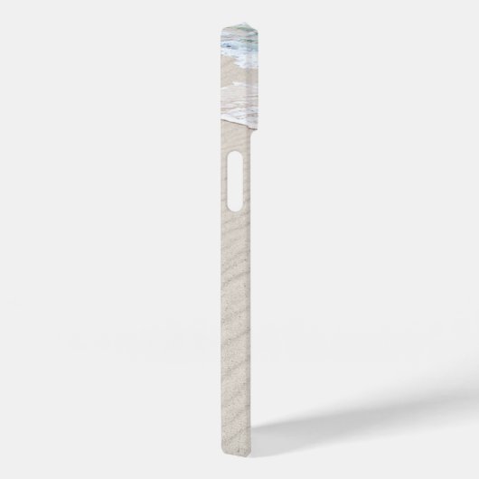 Coques Case-Mate iPhone Coeurs de plage avec noms (Verso / Droite)