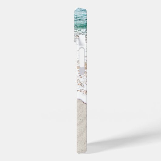 Coques Case-Mate iPhone Coeurs de plage avec noms (Verso / Gauche)