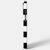 Coques Case-Mate iPhone Coeurs de tableau de bord en noir et blanc (Verso / Gauche)