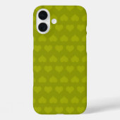 Coques Case-Mate iPhone Cœurs de Vert (Verso)