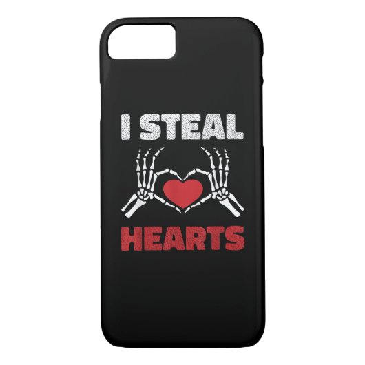 Coques Case-Mate iPhone Coeurs de vol Valentines Jour Drôle Skeleton Main (Dos)