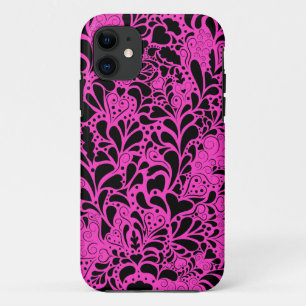 Case-Mate iPhone Case Coeurs décoratifs et fleuris Motif