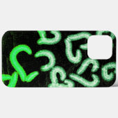 Coques Case-Mate iPhone Coeurs dévêtus Vert (Verso (horizontal))